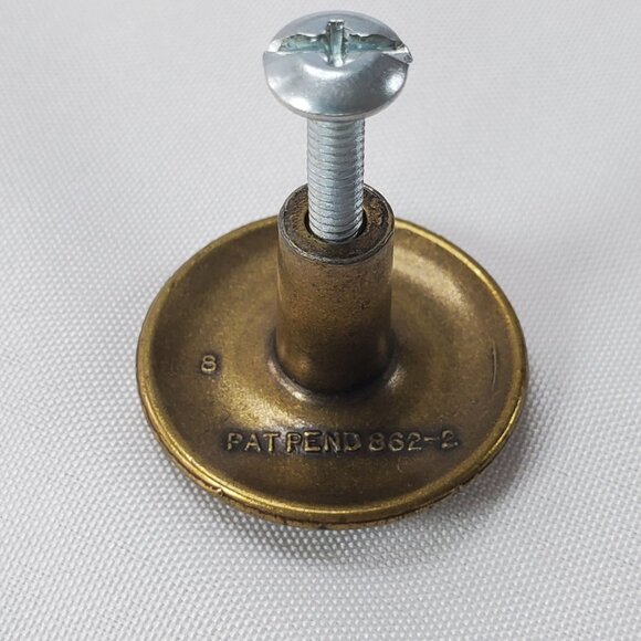 VTG Amerock Drawer Handle Pulls Speckled Ceramic Antique Brass 4 Pulls 1 knob - Picture 9 of 9